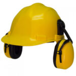 Industrial Safety Helmet With Ear Muff